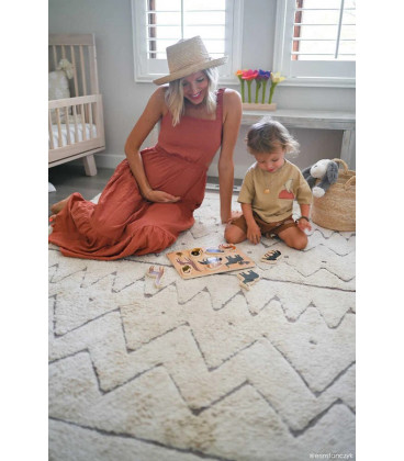 Tapis Coton AZTECA M 140 / 200 cm Lavable en Machine