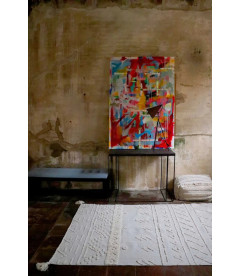 Tapis Coton Tribu S 120 / 160 cm Lavable en Machine Tapis Coton Tribu S 120 / 160 cm Lavable en Machine