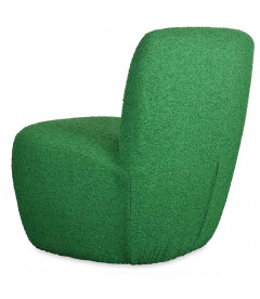 Fauteuil Eve tissu bouclette vert feuille Fauteuil Eve tissu bouclette vert feuille