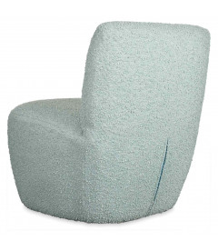 Fauteuil Eve tissu bouclette vert doux