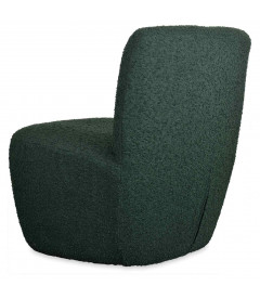 Fauteuil Eve tissu bouclette vert foncé Fauteuil Eve tissu bouclette vert foncé