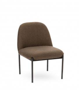 Fauteuil Derby chevron brun