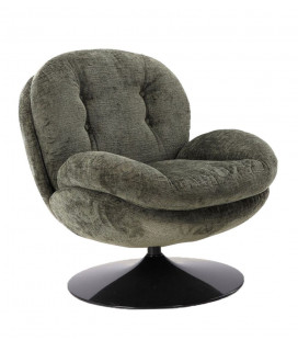 Fauteuil Pivotant Memento Kaki Pied Noir