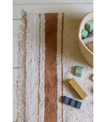 Tapis Coton Gastra Coffee M 140 / 200 cm Lavable en Machine