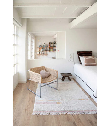 Tapis Coton Lanes Nude M 140 / 200 cm Lavable en Machine