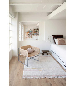 Tapis Coton Lanes Nude M 140 / 200 cm Lavable en Machine Tapis Coton Lanes Nude M 140 / 200 cm Lavable en Machine