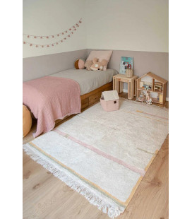 Tapis Coton Lanes Nude M 140 / 200 cm Lavable en Machine