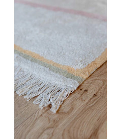 Tapis Coton Lanes Nude M 140 / 200 cm Lavable en Machine Tapis Coton Lanes Nude M 140 / 200 cm Lavable en Machine