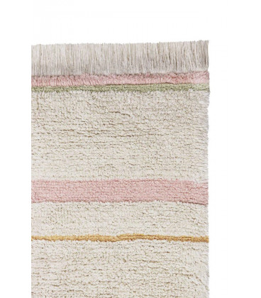 Tapis Coton Lanes Nude M 140 / 200 cm Lavable en Machine