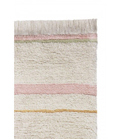 Tapis Coton Lanes Nude M 140 / 200 cm Lavable en Machine Tapis Coton Lanes Nude M 140 / 200 cm Lavable en Machine