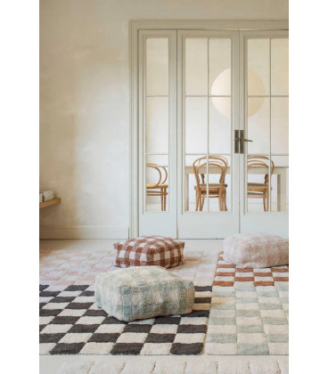 Tapis Coton Kitchen Tiles S 120 / 160 cm Lavable en Machine