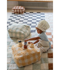 Tapis Coton Kitchen Tiles S 120 / 160 cm Lavable en Machine