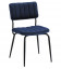 Chaise Paddy velours bleu nuit