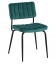 Chaise Paddy velours bleu canard