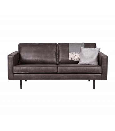 Canapé Rodéo 2.5 Places Black Cuir RecycléWOOOD by De Eekhoorn