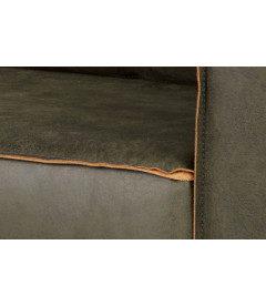 Canapé Rodéo 2.5 Places XL Army Cuir Recyclé