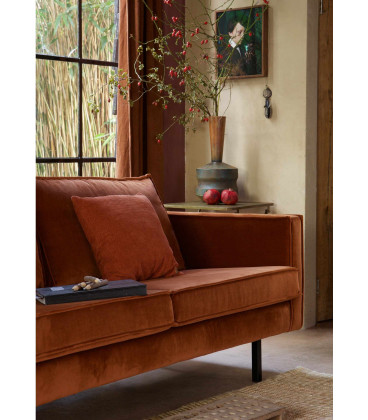 Canapé Rodéo 2.5 Places Velours RouilleWOOOD by De Eekhoorn