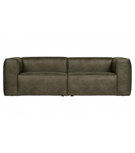 Canapé Bean 3.5 Places en Cuir Recyclé ArmyWOOOD by De Eekhoorn