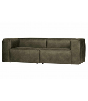 Canapé Bean 3.5 Places en Cuir Recyclé ArmyWOOOD by De Eekhoorn
