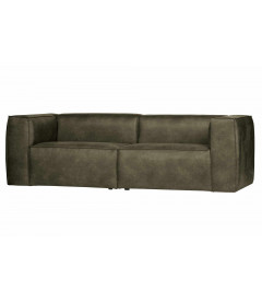 Canapé Bean 3.5 Places en Cuir Recyclé ArmyWOOOD by De Eekhoorn Canapé Bean 3.5 Places en Cuir Recyclé ArmyWOOOD by De Eekhoorn
