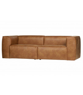 Canapé Bean 3.5 Places en Cuir Recyclé CognacWOOOD by De Eekhoorn 2