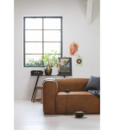 Canapé Bean 3.5 Places en Cuir Recyclé CognacWOOOD by De Eekhoorn