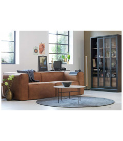 Canapé Bean 3.5 Places en Cuir Recyclé CognacWOOOD by De Eekhoorn Canapé Bean 3.5 Places en Cuir Recyclé CognacWOOOD by De Eekhoorn