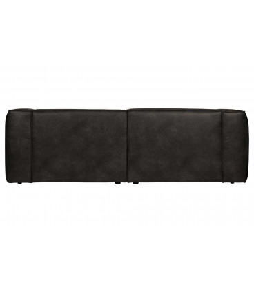 Canapé Bean 3.5 Places en Cuir Recyclé NoirWOOOD by De Eekhoorn