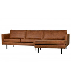 Canapé Chaise Longue Rodéo Droit Cognac Cuir RecycléWOOOD by De Eekhoorn Canapé Chaise Longue Rodéo Droit Cognac Cuir RecycléWOOOD by De Eekhoorn