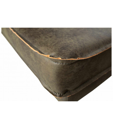 Méridienne Rodéo Droite Cuir Recyclé ArmyWOOOD by De Eekhoorn