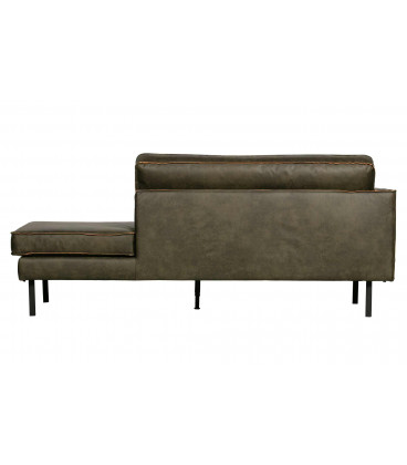 Méridienne Rodéo Gauche Cuir Recyclé ArmyWOOOD by De Eekhoorn