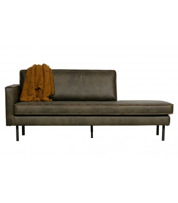 Méridienne Rodéo Gauche Cuir Recyclé ArmyWOOOD by De Eekhoorn