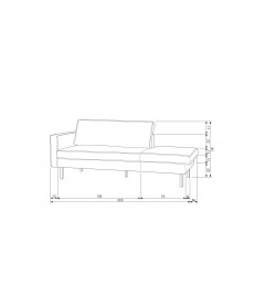 Méridienne Rodéo Gauche Cuir Recyclé ArmyWOOOD by De Eekhoorn Méridienne Rodéo Gauche Cuir Recyclé ArmyWOOOD by De Eekhoorn