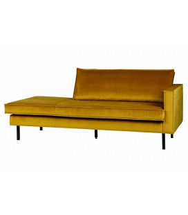 Méridienne Rodéo Droite Velvet OcreWOOOD by De Eekhoorn 2