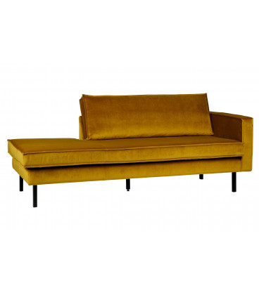 Méridienne Rodéo Droite Velvet OcreWOOOD by De Eekhoorn