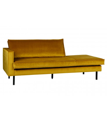 Méridienne Rodéo Gauche Velvet OcreWOOOD by De Eekhoorn