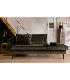 Méridienne Rodéo Gauche Velvet Vert FoncéWOOOD by De Eekhoorn Méridienne Rodéo Gauche Velvet Vert FoncéWOOOD by De Eekhoorn