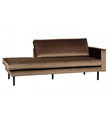 Méridienne Rodéo Droite Velvet TaupeWOOOD by De Eekhoorn