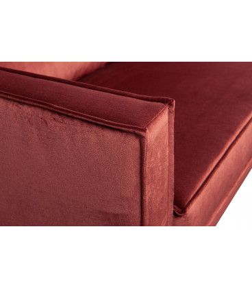 Canapé Chaise Longue Rodéo Gauche Velvet ChestnutWOOOD by De Eekhoorn