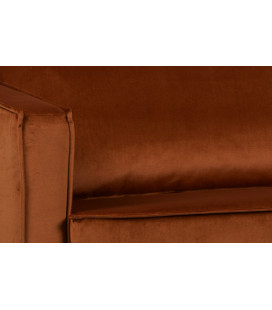Méridienne Rodéo Gauche Velvet Rouille
