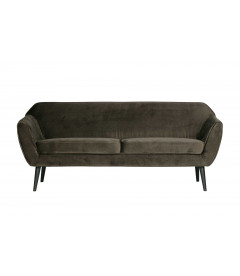 Canapé  Rocco 187cm Velours Vert ChaudWOOOD by De Eekhoorn