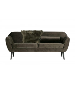 Canapé  Rocco 187cm Velours Vert ChaudWOOOD by De Eekhoorn