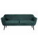 Canapé Rocco 187cm Velours Teal Bleu Canard