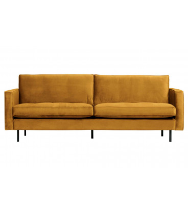 Canapé Rodéo Classic 2.5 Places Velvet Ocre Matelassé