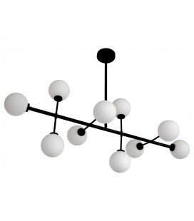 Suspension 10 Globes Edmond Noire