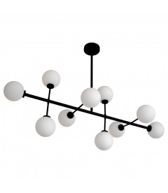 Suspension 10 Globes Edmond Noire