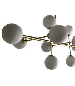 Suspension 10 Globes Edmond Dorée