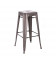 Tabouret Snacking Patine Argent Dallas H61.2cm