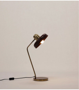 Lampe de bureau Baldo Lie de vin