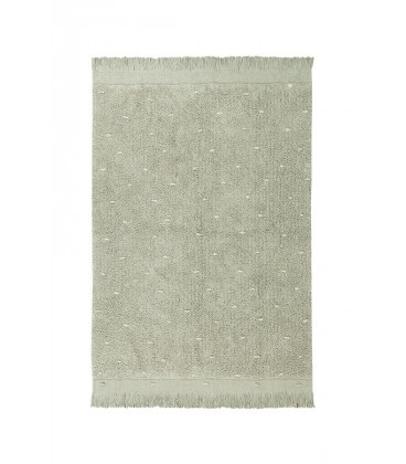 Tapis Coton Symphony Olive M 140 / 200 cm Lavable en Machine